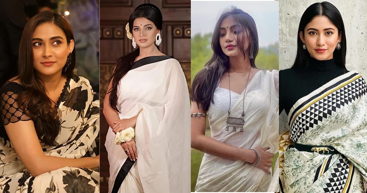 সাদা-কালো সাজপোশাকে তারকারা