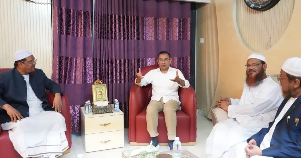 চরমোনাই পীরের সঙ্গে সাক্ষাৎ তারেক রহমানের