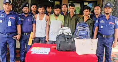 জাপান প্রবাসীর গাড়িতে ডাকাতি, গ্রেপ্তার ৫