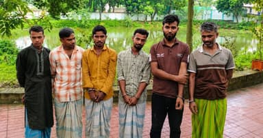 মাদকবিরোধী অভিযানে ৬ জনের কারাদণ্ড