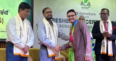 জবির কাওছার পেলেন ‘জালালাবাদ গোল্ড অ্যাওয়ার্ড’