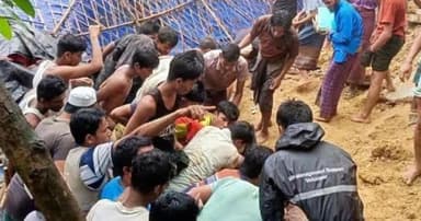 উখিয়ার রোহিঙ্গা ক্যাম্পে পাহাড়ধসে তরুণীর মৃত্যু