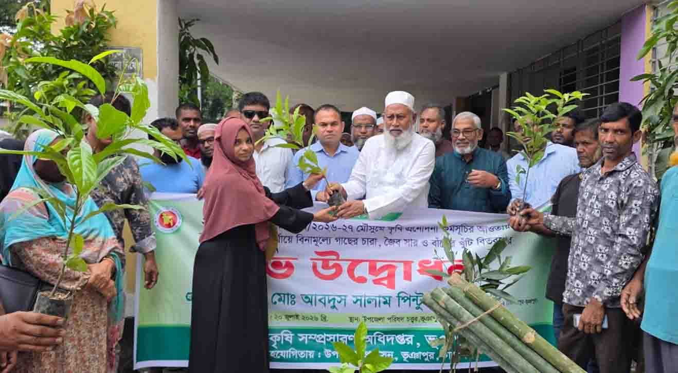 টাঙ্গাইলে গাছের চারা বিতরণ কর্মসূচি উদ্বোধন