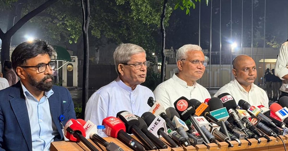 দলীয়ভাবে হচ্ছে না স্থানীয় সরকার নির্বাচন: মির্জা ফখরুল