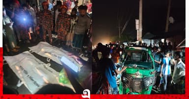 ঝালকাঠিতে বাস-সিএনজি মুখোমুখি সংঘর্ষে নিহত ২