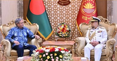 রাষ্ট্রপতির সঙ্গে বিদায়ী সাক্ষাৎ নৌপ্রধানের