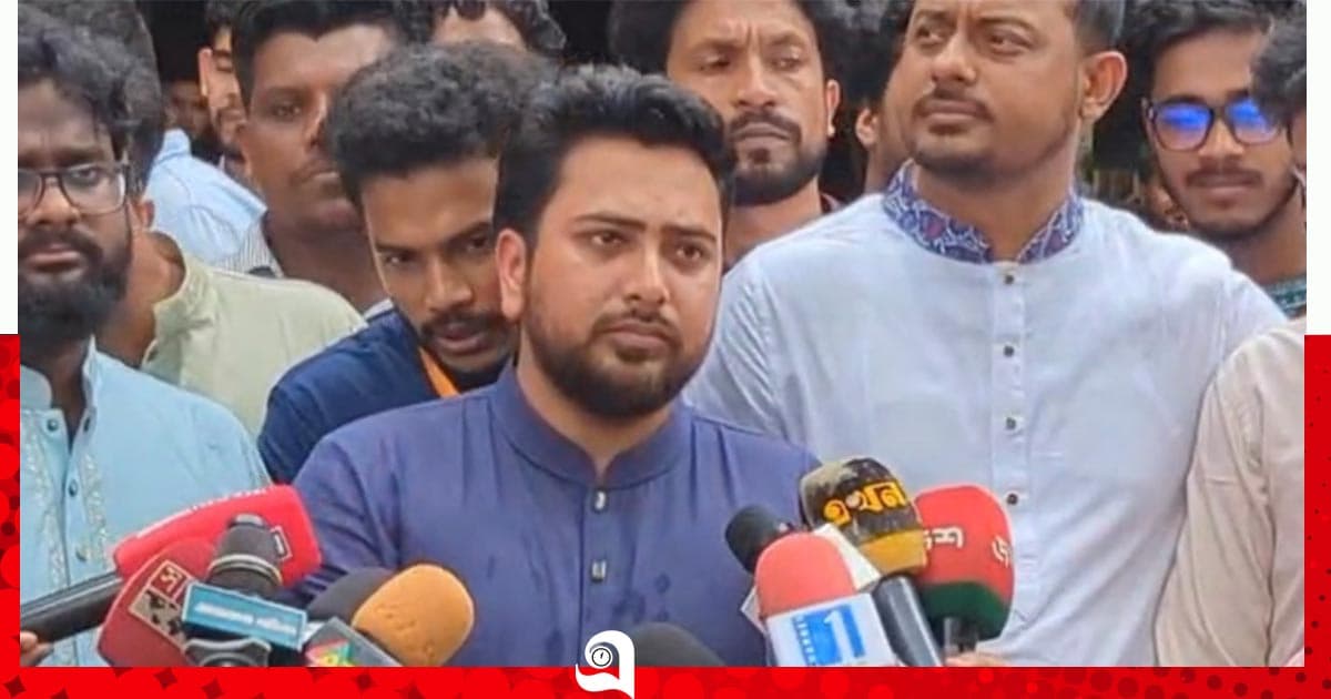 সরকার সন্ত্রাসের পথে হাঁটলে, জনগণ প্রতিরোধের পথে হাঁটবে: নাহিদ ইসলাম