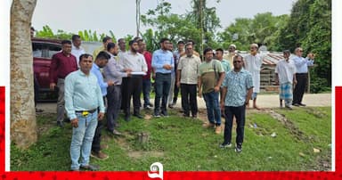 বরগুনায় সিআরআইএমপি প্রকল্পের অগ্রগতি পরিদর্শন