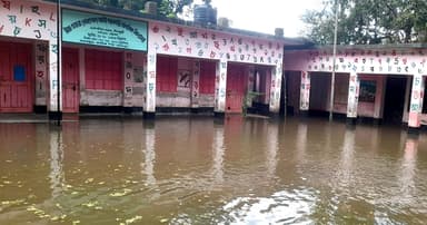 হালদা নদীর জোয়ারে রাউজানের বিস্তীর্ণ এলাকা প্লাবিত