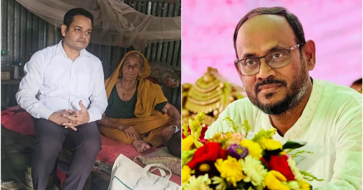 অসহায় বৃদ্ধা জয়গুনের পাশে দাঁড়ালেন প্রতিমন্ত্রী টুকু
