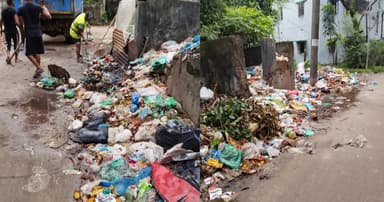 মগবাজার বিটিসিএল কলোনির বর্জ্য অপসারণ, বাসিন্দাদের স্বস্তি