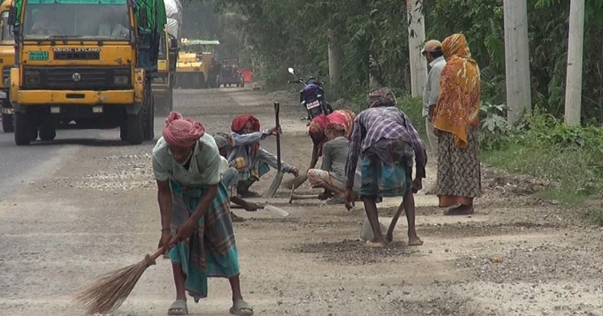 কুষ্টিয়া-ঝিনাইদহ মহাসড়কে সংস্কার কাজে গতি, স্বস্তি