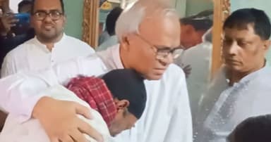 নিহত শিশু রামিসার বাসায় রিজভী