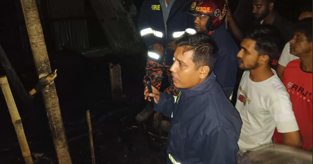 ধামরাইয়ে কয়েলের আগুনে গোয়ালঘর পুড়ে ছাই