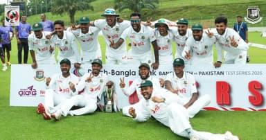 টেস্ট র্যাঙ্কিংয়ে প্রথমবার সপ্তম স্থানে বাংলাদেশ