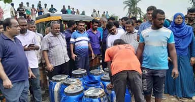 ভেজাল দুধ তৈরির কারখানায় অভিযান , ২ জনের কারাদণ্ড