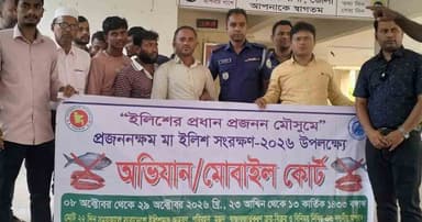 নিষেধাজ্ঞা অমান্য করে ইলিশ শিকার, ১৮ জেলের জেল