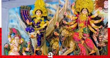 মির্জাগঞ্জের ১৯ মণ্ডপে চলছে দুর্গোৎসবের বর্ণিল প্রস্তুতি