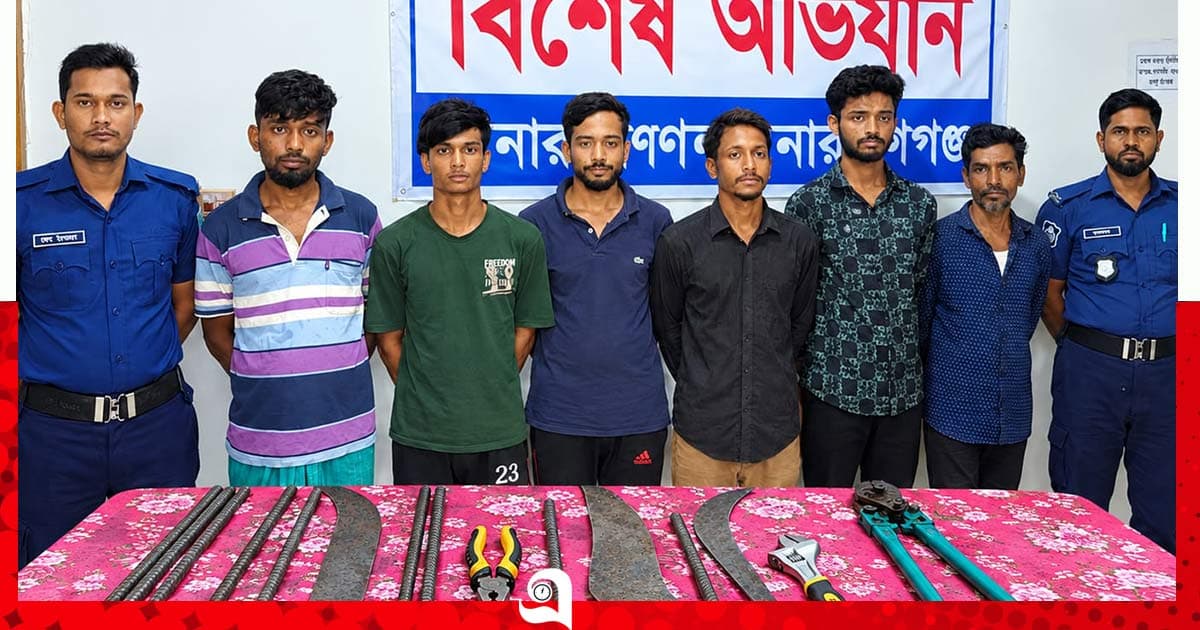 মহাসড়কে ডাকাতির প্রস্তুতি, গ্রেপ্তার ৬