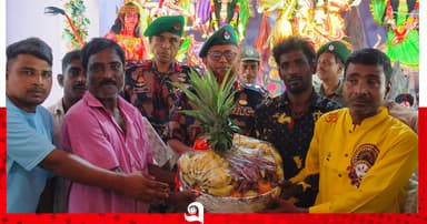 দুর্গাপূজার নিরাপত্তায় সতর্ক বিজিবি