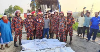 ঢাকা-মাওয়া এক্সপ্রেসওয়েতে বাস খাদে পড়ে নিহত ৩