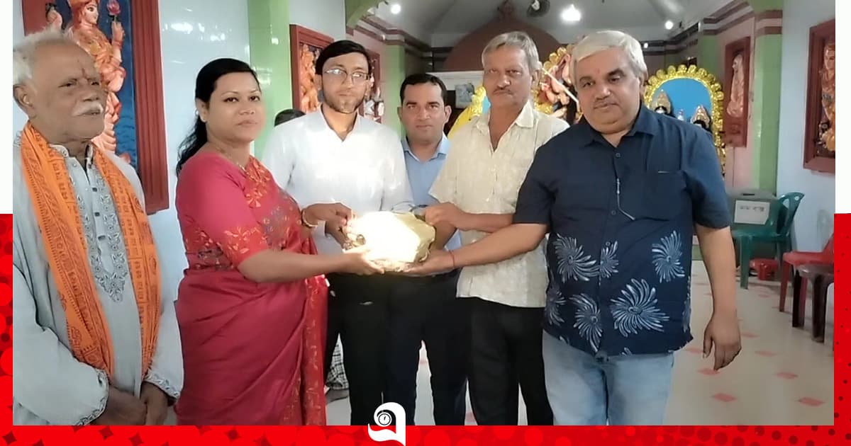 বাগাতিপাড়ায় পূজামণ্ডপ পরিদর্শনে জেলা প্রশাসক