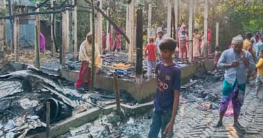 আগুনে ঘর ও অটোরিকশা পুড়ে নিঃস্ব চালক