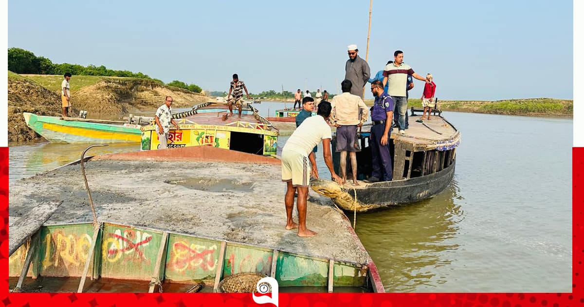 গোয়াইনঘাটে অবৈধ বালু উত্তোলনে জরিমানা