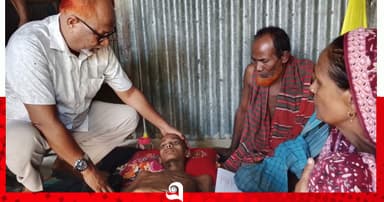 সংবাদ প্রকাশের পর চিকিৎসার ব্যবস্থা হচ্ছে তানজিলের