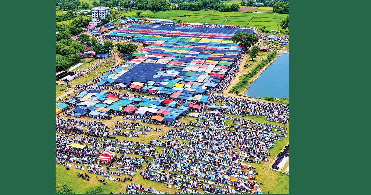 আখেরি মোনাজাতে শেষ নীলফামারী জেলা ইজতেমা