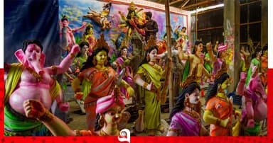 গাইবান্ধায় দুর্গাপূজা, উৎসবের প্রস্তুতি শেষ
