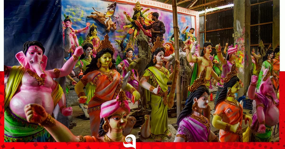 গাইবান্ধায় দুর্গাপূজা, উৎসবের প্রস্তুতি শেষ