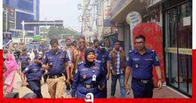 কেরানীগঞ্জ দক্ষিণে যানজট নিরসনে মাঠে এসপি শামীমা পারভীন