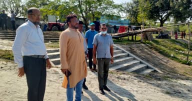 কুষ্টিয়ায় প্রতিমা বিসর্জনের ঘাট বাড়ল