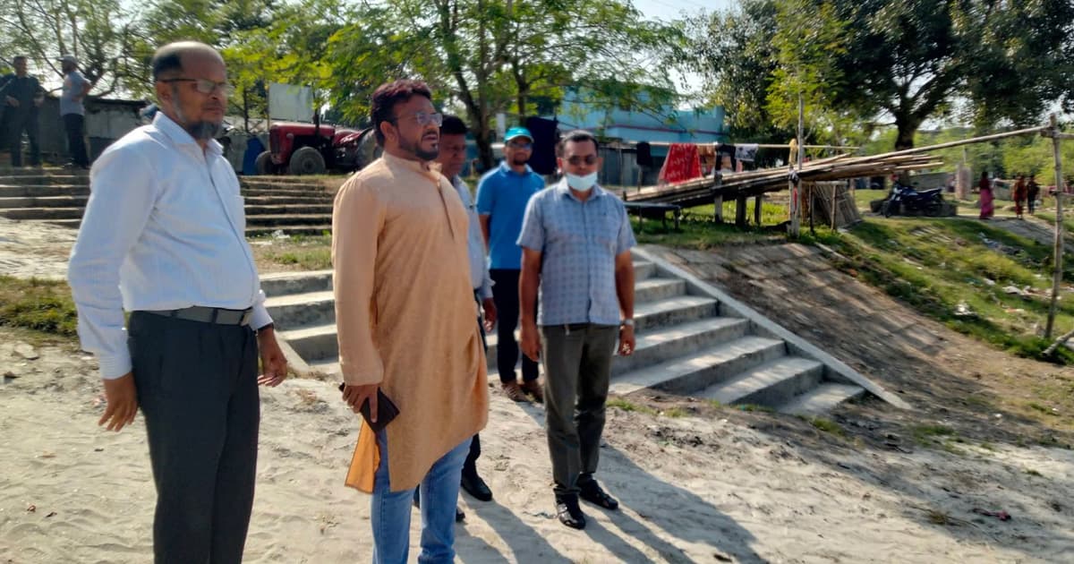 কুষ্টিয়ায় প্রতিমা বিসর্জনের ঘাট বাড়ল
