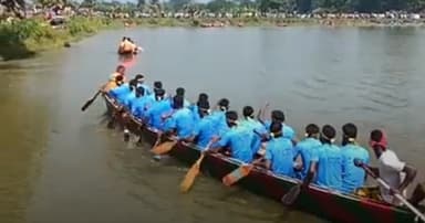দশমিনায় গ্রামবাংলার ঐতিহ্যবাহী নৌকাবাইচ