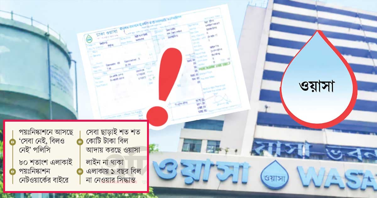 ওয়াসার ‘ফাও’ বিলে সচিবের বাগড়া