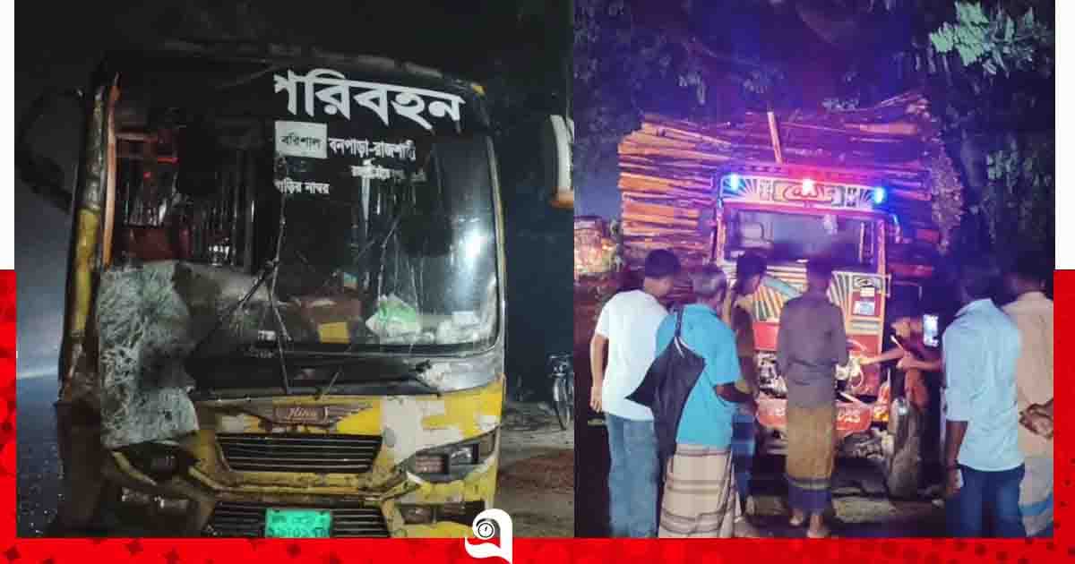 ঝিনাইদহে বাস ও স্যালো ইঞ্জিন চালিত গাড়ির মুখোমুখি সংঘর্ষ, আহত ২৫