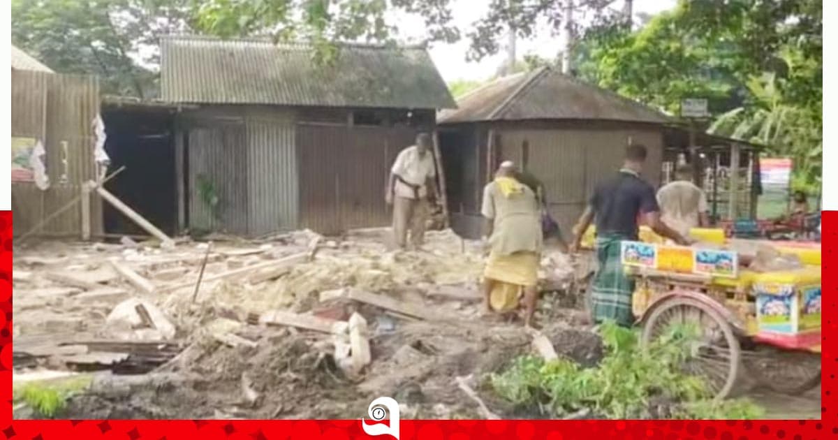 দুই ভাইয়ের ক্ষমতার দাপট, বৃদ্ধের দোকান গুঁড়িয়ে দেওয়ার অভিযোগ