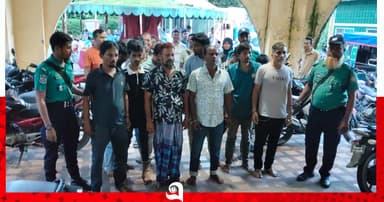 বরিশালে বৈঠক থেকে ১২ জন আটক
