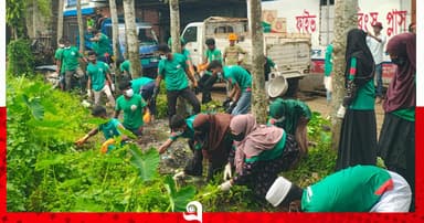 নতুন পৌর শহর গড়ার প্রত্যয়ে পরিচ্ছন্নতা অভিযান