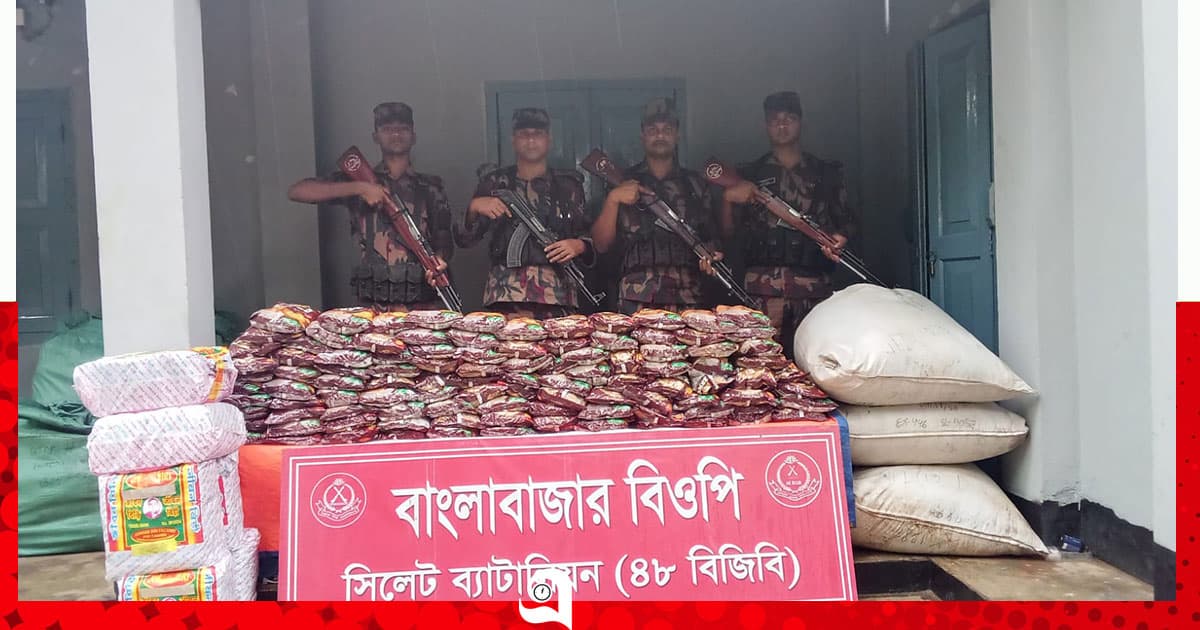 বিজিবির অভিযানে কোটি টাকার চোরাই পণ্য আটক
