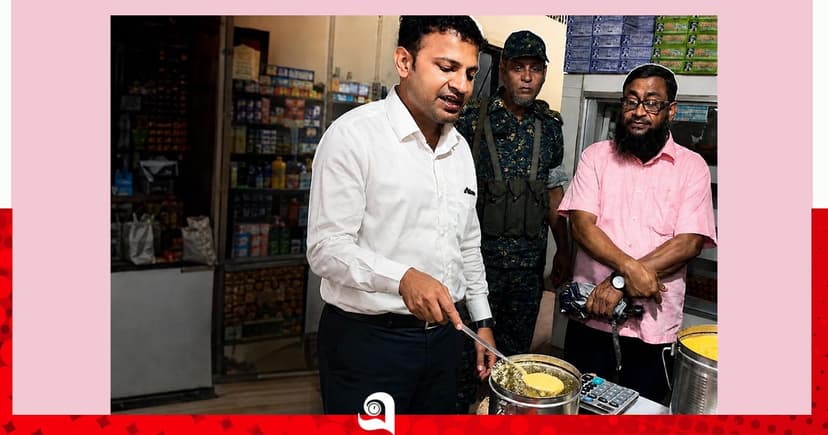 চাটমোহরে ভেজাল ঘি-তেলের বিরুদ্ধে অভিযান, জরিমানা