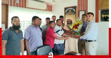 কোটালীপাড়ায় ইউএনওর সঙ্গে সৌজন্য সাক্ষাৎ