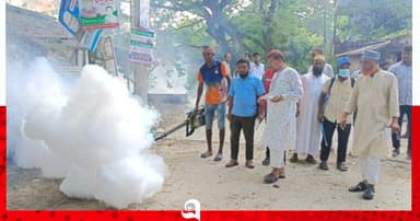 চাঁপাইনবাবগঞ্জে ডেঙ্গু নিয়ন্ত্রণে মশক নিধন অভিযান