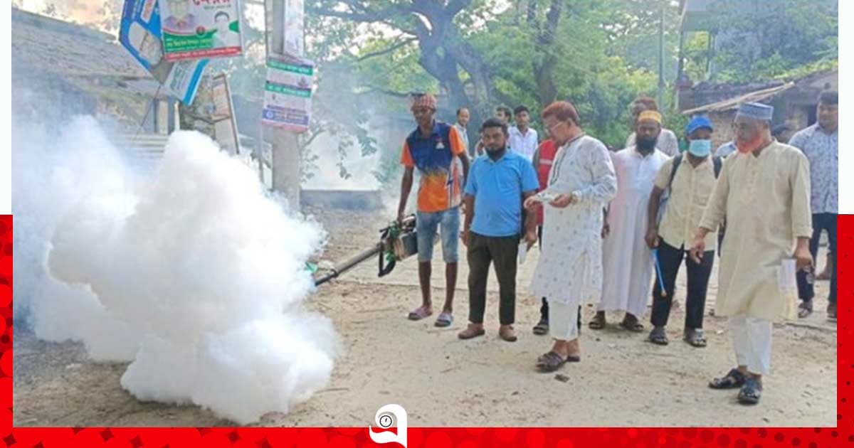 চাঁপাইনবাবগঞ্জে ডেঙ্গু নিয়ন্ত্রণে মশক নিধন অভিযান