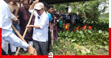 বেহাল রাজারবের খালের পরিচ্ছন্নতায় অভিযান