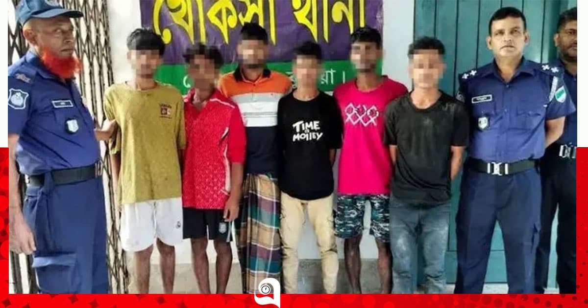 কুষ্টিয়ায় ডাকাতির প্রস্তুতিকালে গ্রামবাসী হাতে আটক ৭