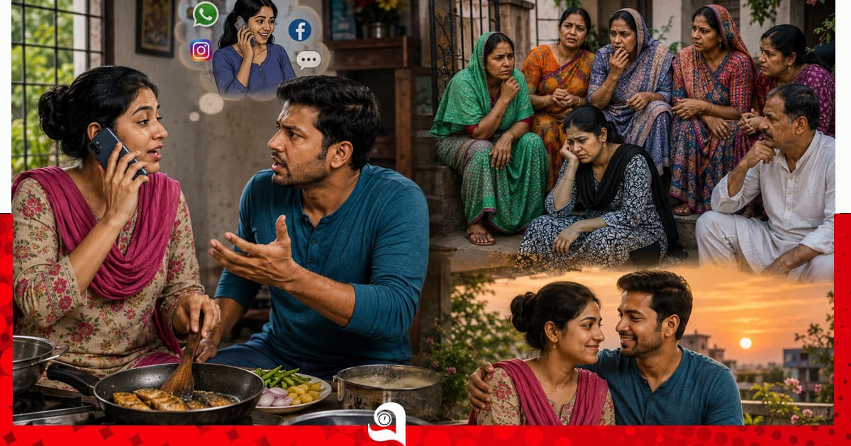 মন্টু ও ঝুমকির সংসারে অশান্তির কাক